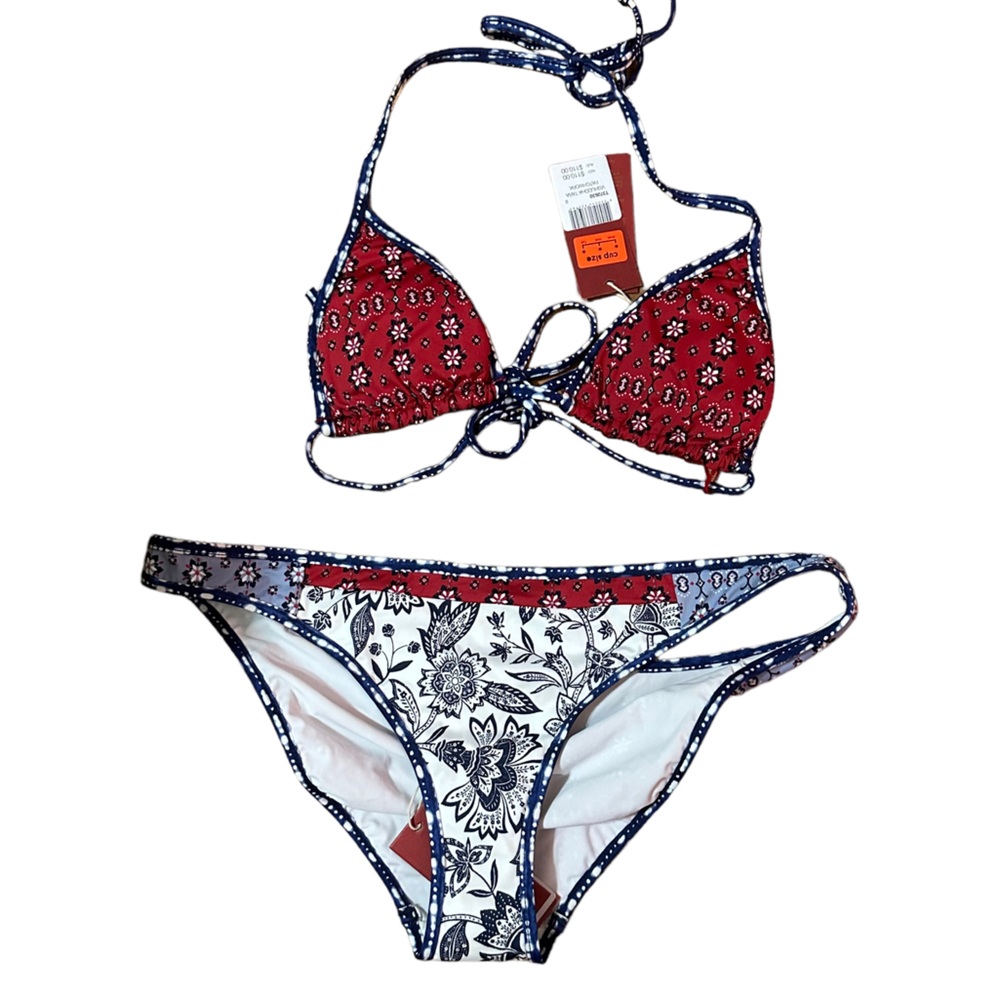 Tigerlily NWT Vidhuddha Tara Patchwork Bikini Size 10/8